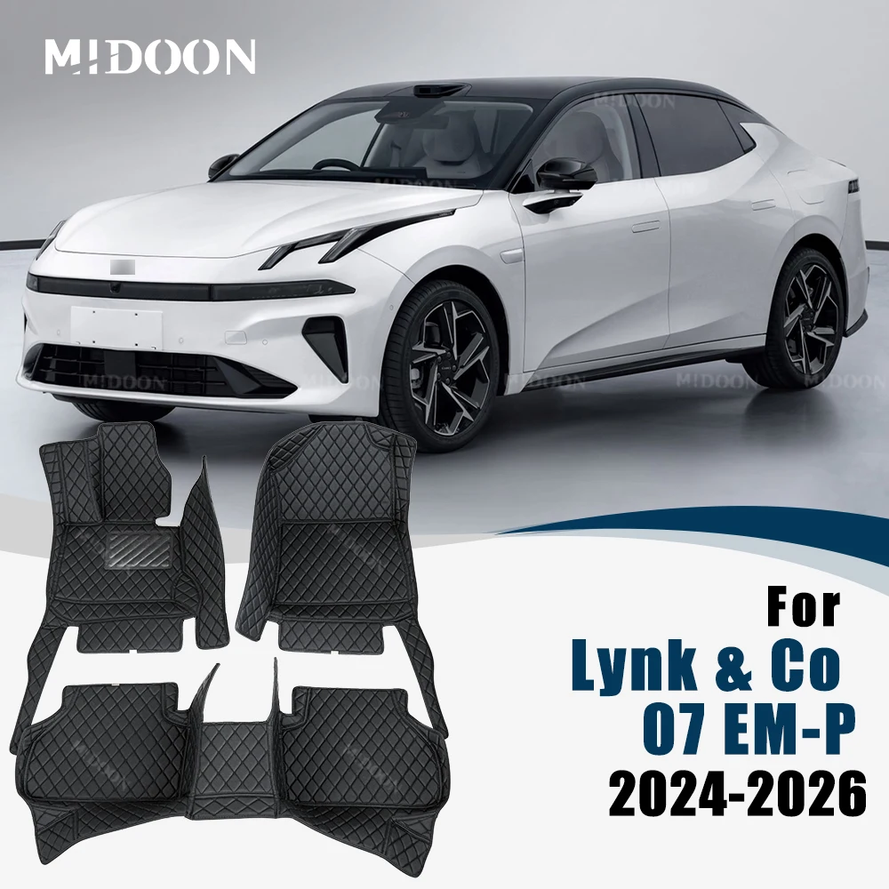 

Для Lynk & Co 07 EM-P 2024 2025 2026: Индивидуальные автомобильные коврики, покрытие для пола, аксессуары для интерьера, защитная накладка