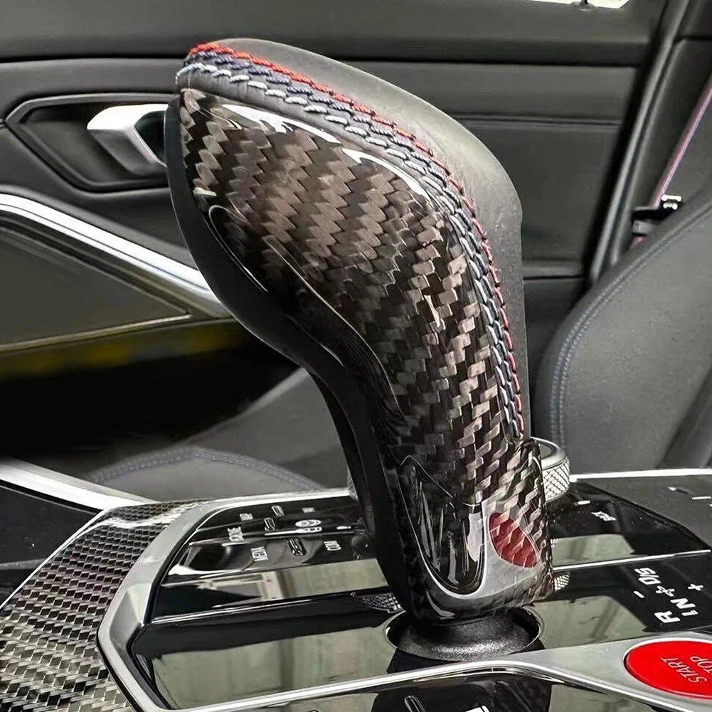 

Для BMW M2 G87 для M3 G80 Carbon \ Fiber Gear \ Shift \ Ручка \ Чехол \ Наклейка для G82 G823 2021-2025 Аксессуары для декора салона автомобиля
