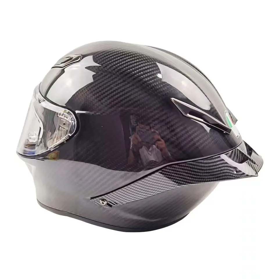 For AGV Pista GP RR Corsa R  70th Anniversary Carbon Fiber Appearance Look Motorcycle Rear Trim Helmet Spoiler