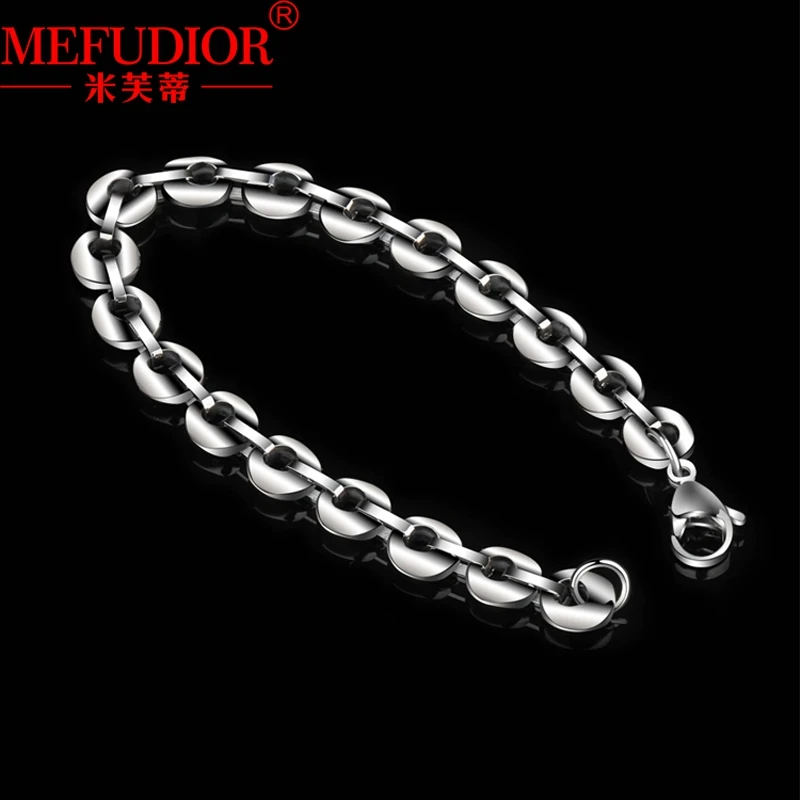 Tungsten Gold Bracelet for Men 9MM Wide Cuban Chain White Gold Colour Bangle Hight Quality Hip Hop Jewerly Couples Gift