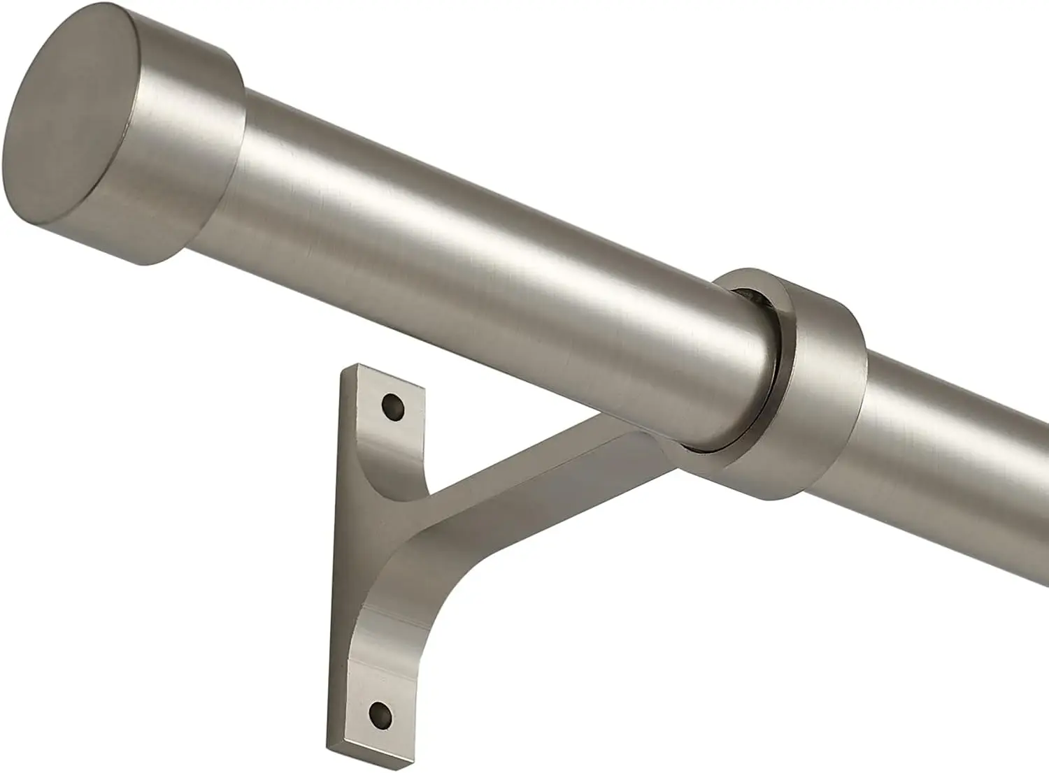 

Регулируемые никелированные карнизы для штор 144-168 дюймов, карниз для штор диаметром 1 дюйм с кронштейнами для окон и перегородок