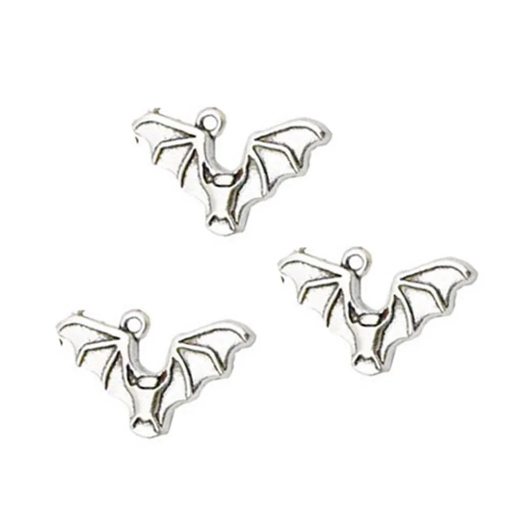 30pcs Retro Alloy Pendant Bat Charms DIY Jewelry Accessories for Necklace Bracelet (Mixed Styles) alloy pendant charm