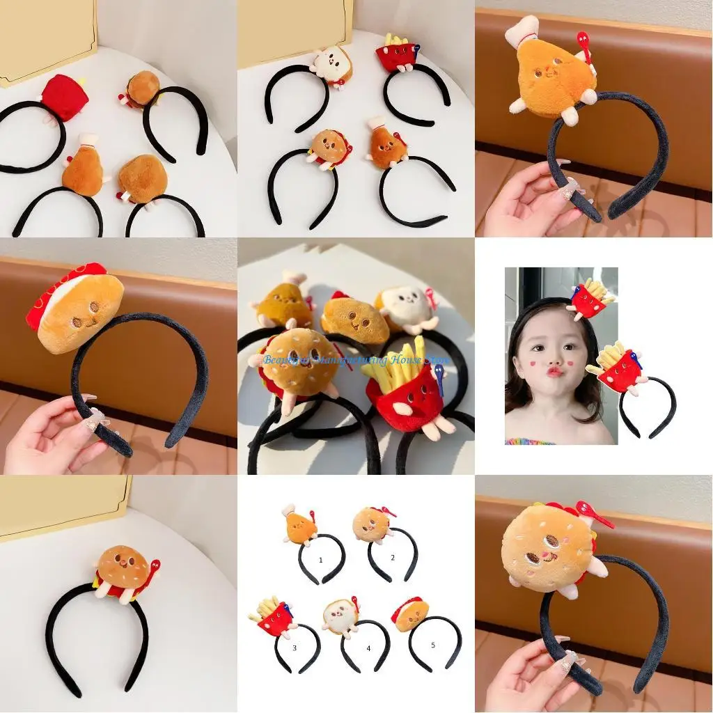 

E56A Halloween Live Broadcast Cartoon Hair Hoop Girls Makeup Carnivals Hair Decors