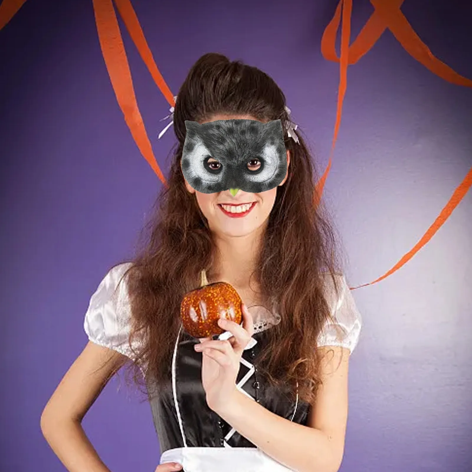 

Хэллоуин Косплей Костюм Половина Лица Пушистая Вечеринка Рождественский Глаз Кошка Пасха Половина Лица 3-месяц Детские Игры