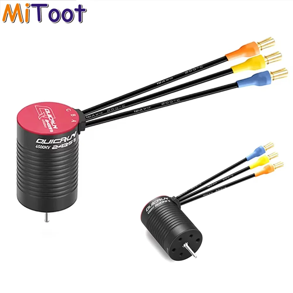 Moteur Brushless Hobbywing QuicRun 2435 G3 4500KV 6500KV, pièces de mise à niveau pour voitures RC 1/16 1/18, buggy, camion