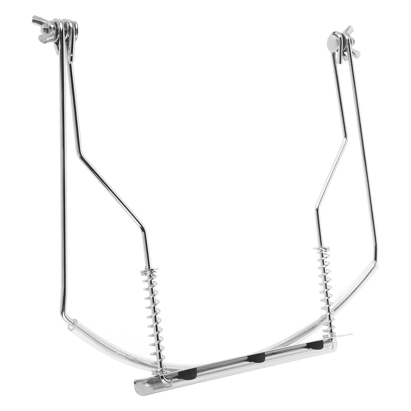 

Neck Hanging 10-Hole Metal Harmonica Holder Stable Stand Portable Easy Install for Performance Rehearsal Practice