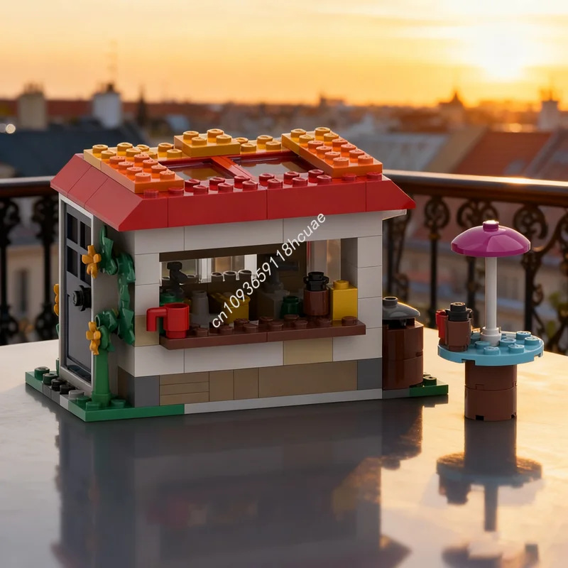 160 قطعة MOC BYGGLEK هوت دوج حامل نموذج كلاسيكي اللبنات لعبة العمارة هدية الكريسماس لتقوم بها بنفسك التعليم الإبداعي عيد ميلاد #1