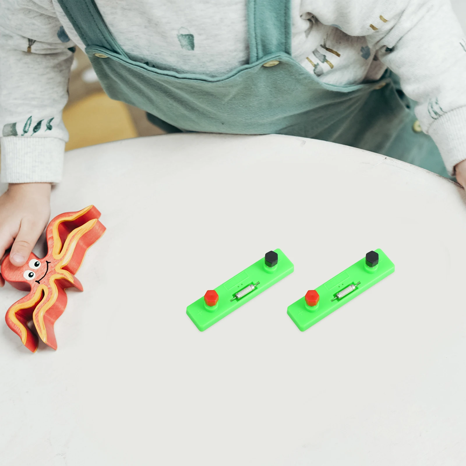 

4pcs Circuit Experiment Resistor 5 10 15 20 Ohm Spring-Loaded Terminal Blocks Diy Electronic Kids Physics Lab Equipment Science