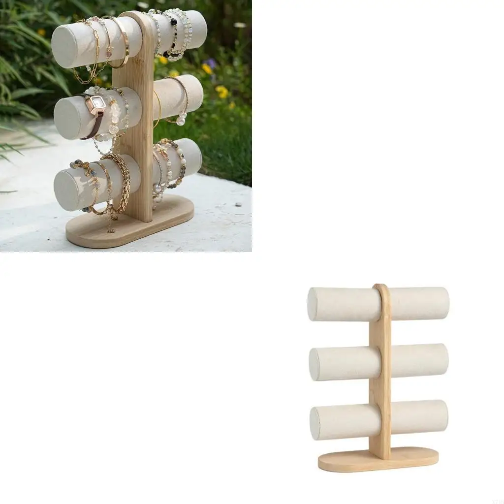 

Элегантная стойка-органайзер для браслетов, многоуровневая подставка для ювелирных изделий и часов