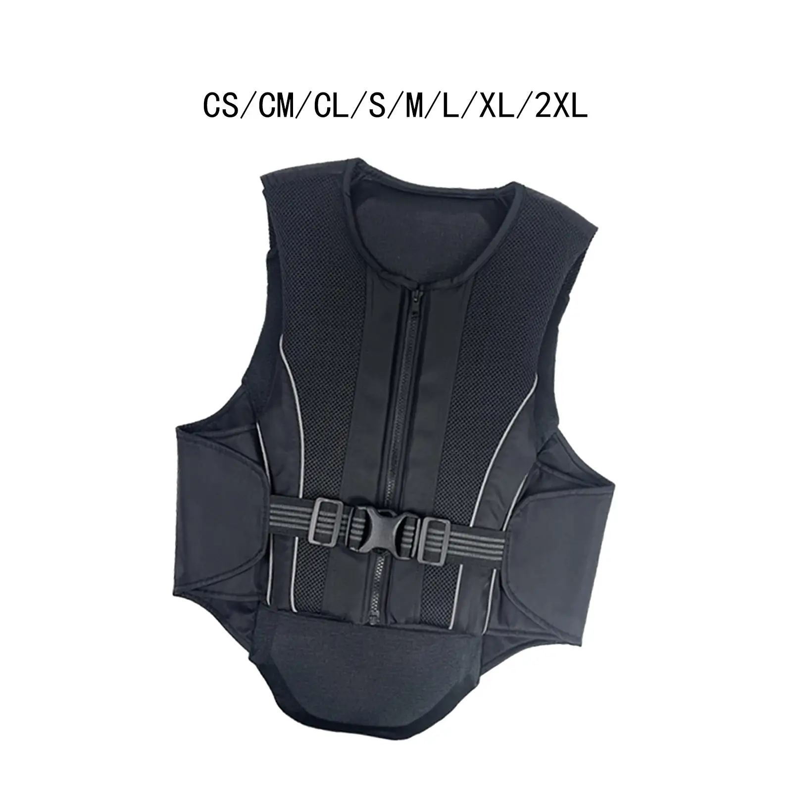 Gilet equestre Traspirante Forniture equine Assorbimento degli urti Gilet da equitazione professionale Guardia per adulti Bambini Ragazzi Ragazze