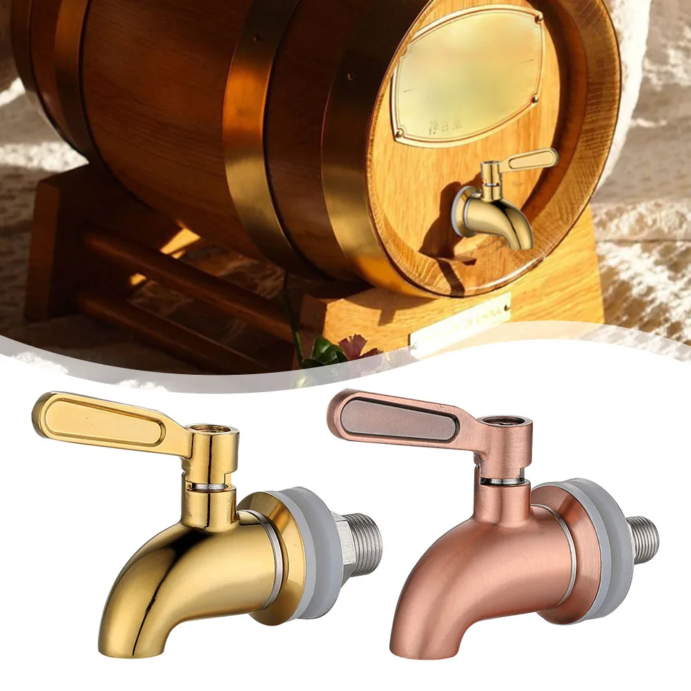 

Stainless Steel Wine Faucet High Temperature Resistance Water Dispenser Spigot Convenient Juice Beverage Tap