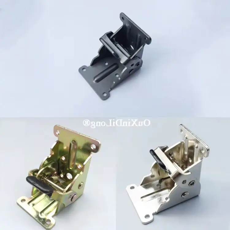 4PCS 90 Degree Self-Locking Heavy Folding Hinges Table Chair Sofa Legs Foldable Feet Hinges Hidden Furniture Connecting Fittings