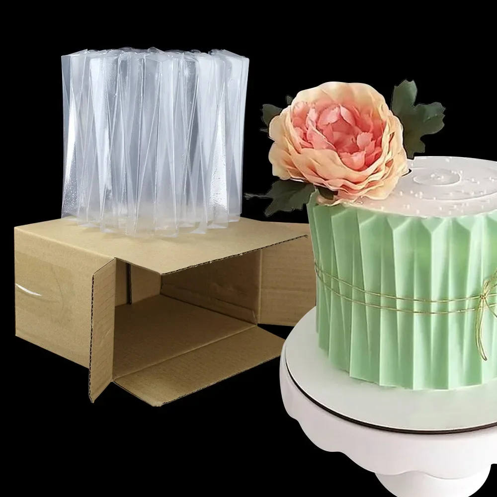 3D Origami Cake Wrap Mold Plastic Design Cake Border Cake Stencil Bakeware Chocolate Bakery Accessories