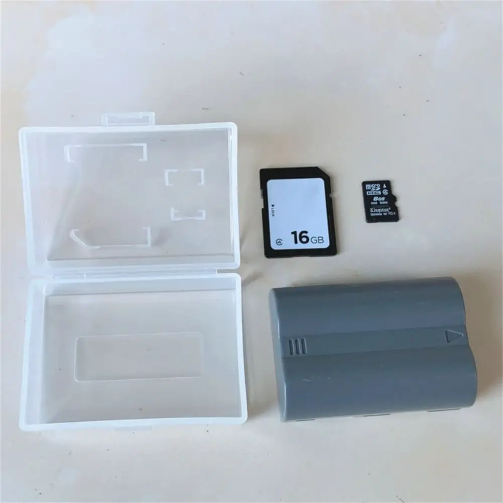 2Pcs SD Memory Card Camera Battery Storage Box Scratch-proof TF Card Holder For Canon Battery Case Plastic Box Moisture-proof