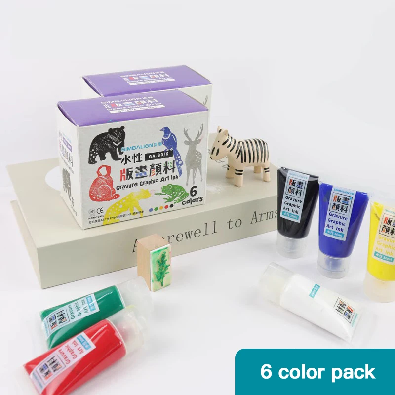 Gravure Graphic Art Ink 230ml Printmaking Pigment Color Pigment Professional Color Printing Water-Based Printmaking Ink Paint