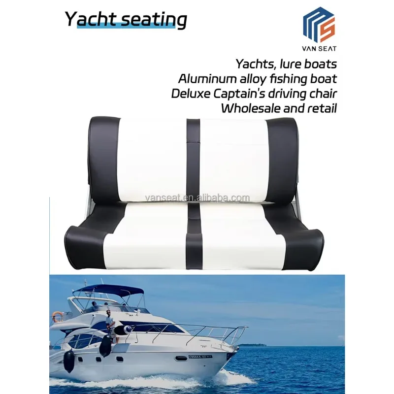 الملحقات البحرية الشعبية مقعد القارب العائم المزدوج للطي مسند الظهر مقعد القارب