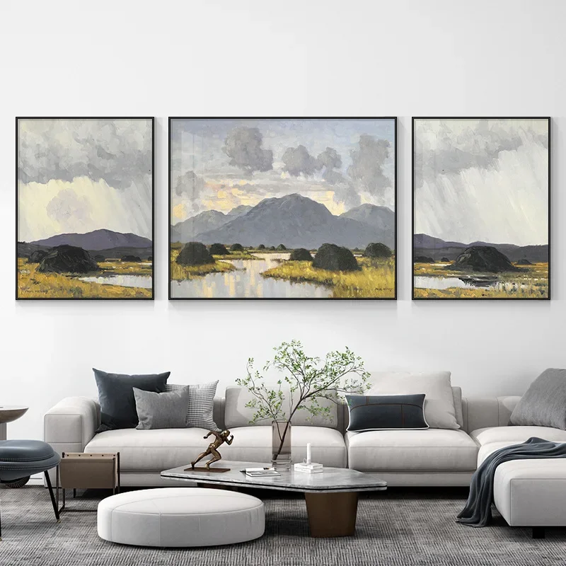 

4069220Digital oil painting living room decorative painting sofa background wall hanging painting