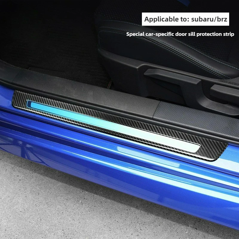 

Suitable for Subaru BRZ 2022-2024 Car Exterior Door Sill Strips Real Carbon Fiber Decorative Stickers Pair Set