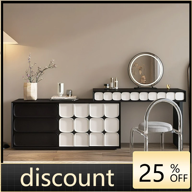 

LTT Italian minimalist paint dresser chest integrated bedroom simple end of bed makeup table