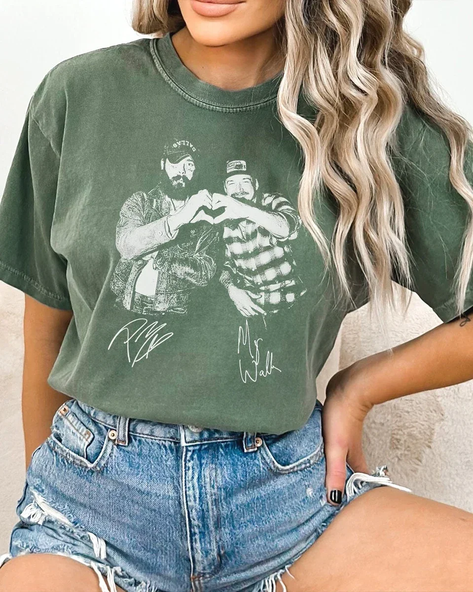 Ik Had Wat Hulp Shirt Countrymuziek Posty Wallen Shirt Unisex Top 100% Katoenen T-Shirt Casual Losse Retro Shirt Y 2K Top Streetwear