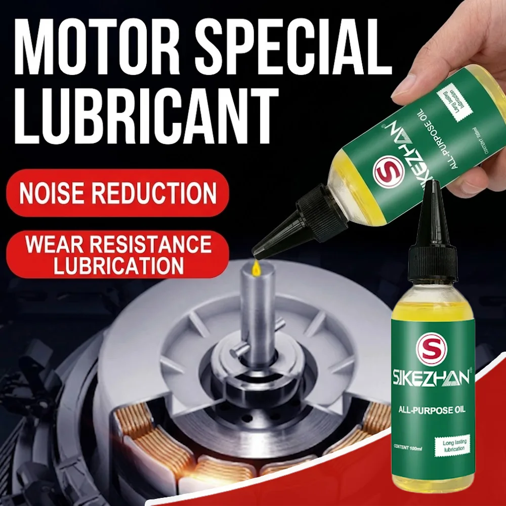 100ml All Purpose Mechanical Oil for Electric Motor Fan Bearing Sewing Machine Door Lock Lubricant Anti Rust Precision Liquid