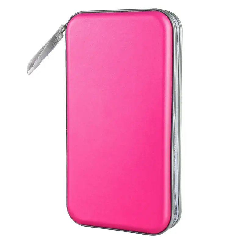 Media Storage Box 80 Capacity CD Case Holder Hard Plastic Storage DVD Case Zipper Portable CD Case Wallet CD/DVD Album - Image 8