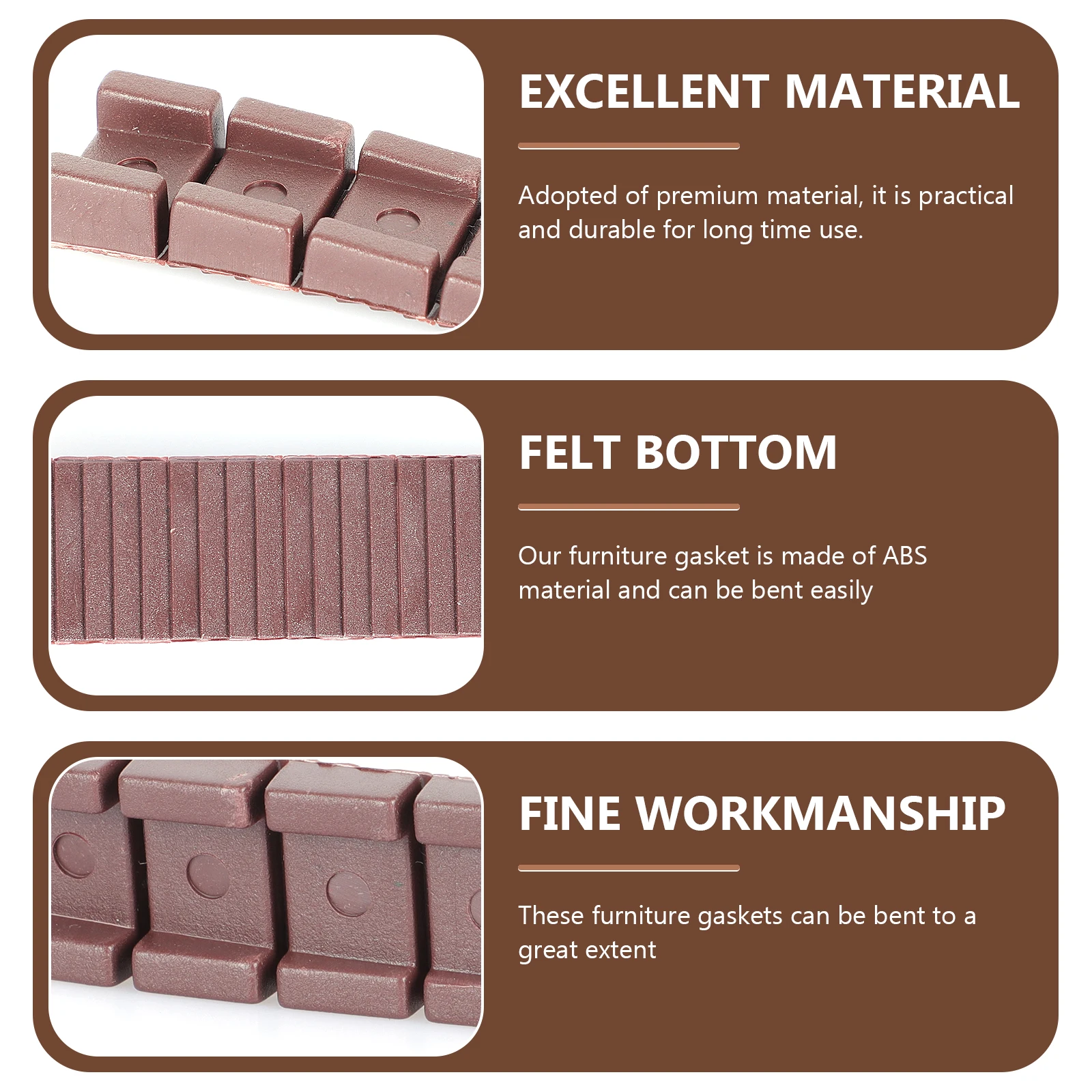 

30pcs Furniture Shims ABS Material Leveling Pads Table Chair Spacers DIY Wedge Levelers Stabilizers