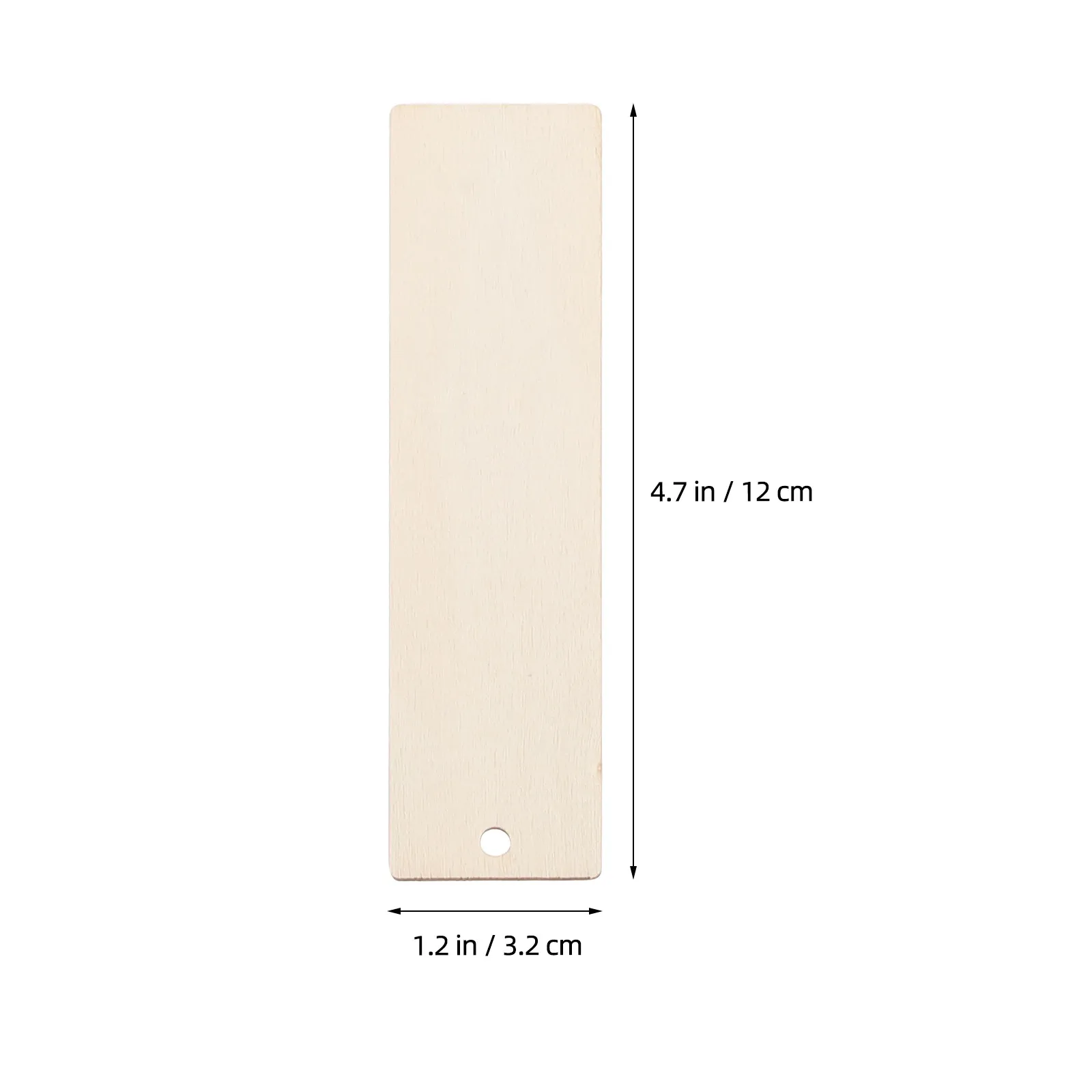 36Sets Wood Blank Bookmarks Unfinished DIY Tags Lightweight Smooth Handmade Bookmarks for Drawing Crafting Photo Props