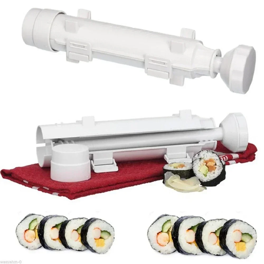 1pcs Sushi Maker Roller DIY Sushi Making Machine Quick Vegetable Meat Rolling Gadgets Bazooka Japanese Rolled Rice Bento