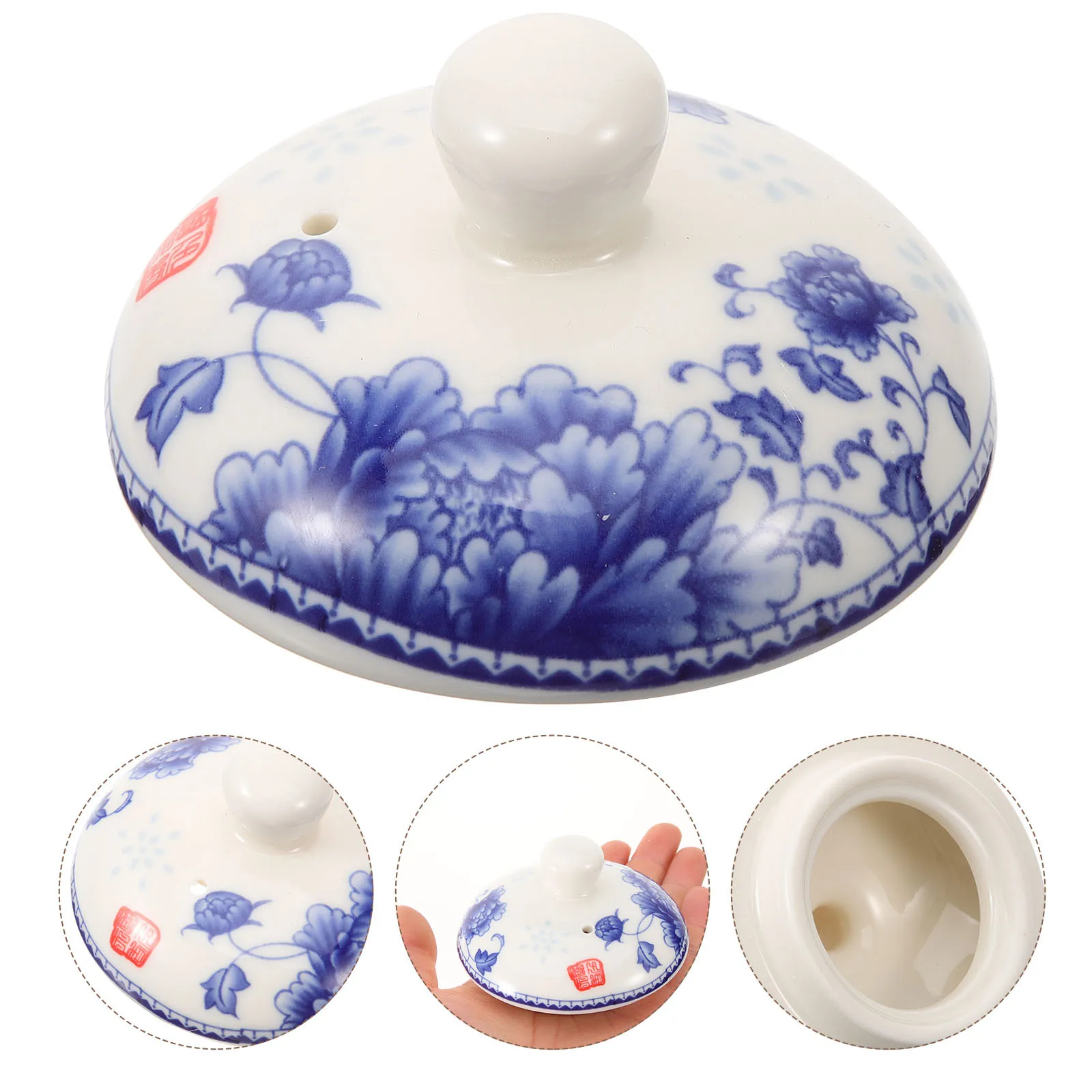 

Tea Pot Ceramic Lid Replacement Efficient Heat Retention Double Layer Design Ceramic Teapot Cover Tea Pot Lid Home Supply