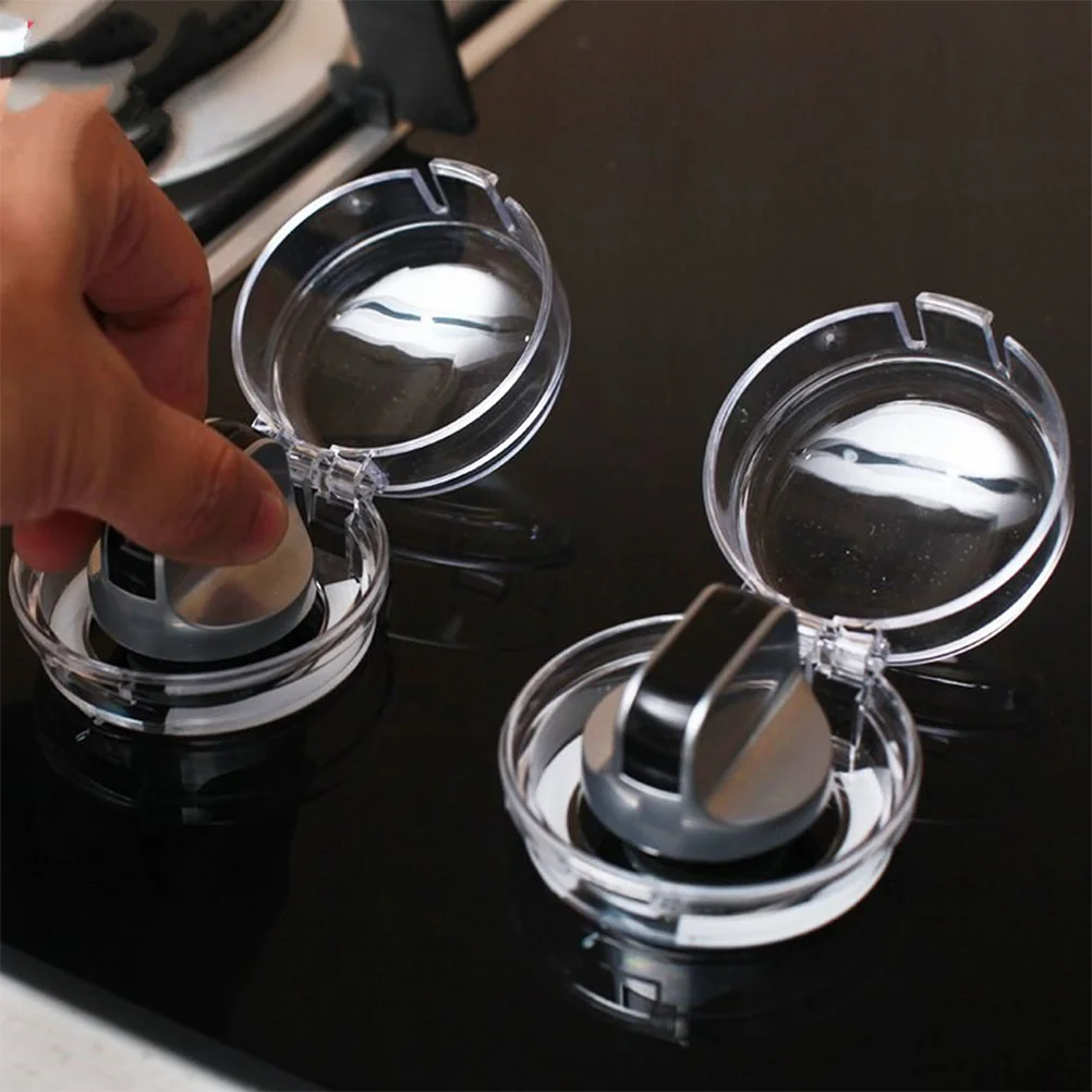 

6pcs Gas Stove Knob Covers High Temperature Resistant Safety Protector For Kitchen Oven Grill Control Knobs Stove Guards