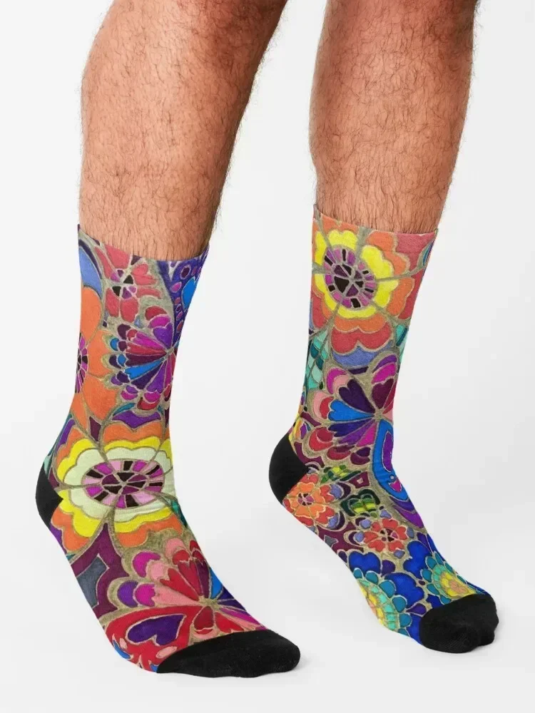 Dream Garden Socks warm winter summer Toe sports new in's Men Socks Women's