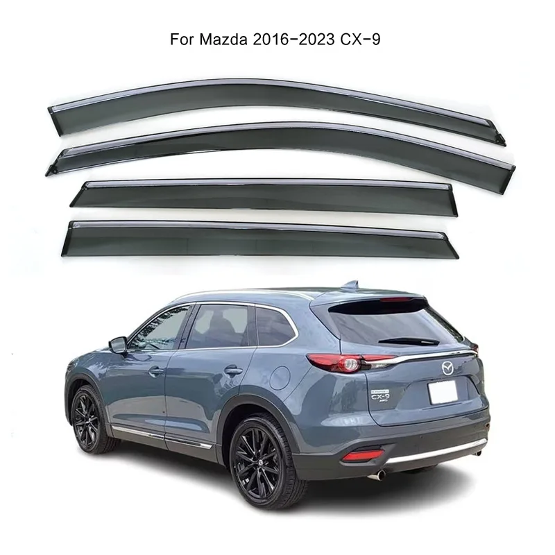 

Suitable for Mazda 16-23 CX-9 rain eyebrow window weather shield injection molding with bright strips