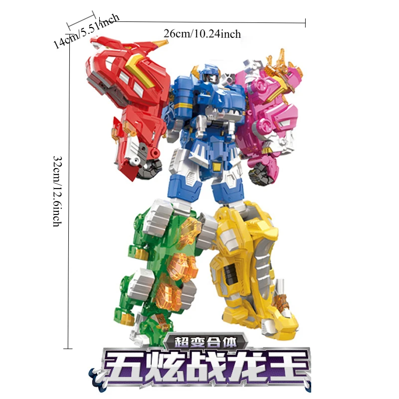 Robot combinado de juguete 5 en 1, mezcla de Anime, Mecha combinada de 10,6 ''/32cm, juguetes de Robot coleccionable, regalos en miniatura para niños de 8 a 12 años