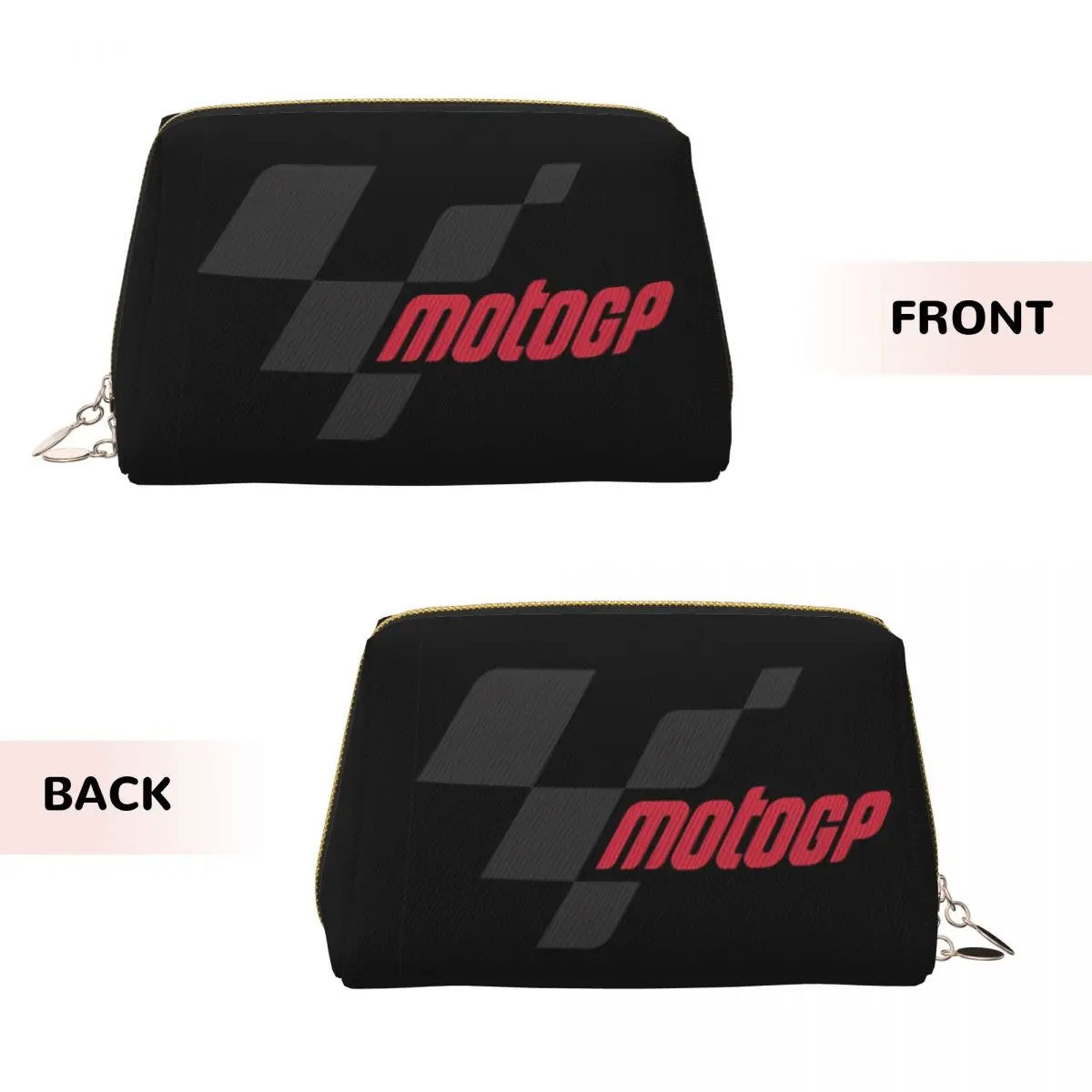Moto GP Logo Essential Women Cosmetic Bag Travel Makeup Organizer Pouch Toiletry Storage Dopp Kit Case
