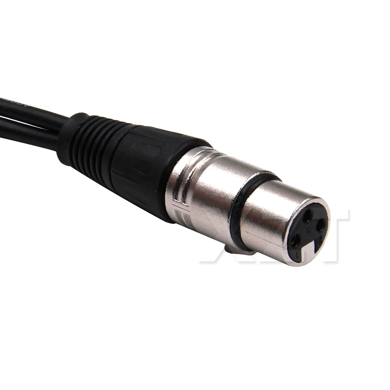 50cm XLR Female Double Male Audio Line XLR CANNON Female Two Male 3 PIN Audio Cable XLR Y-Split Male 3P Cannon Spliter Converter