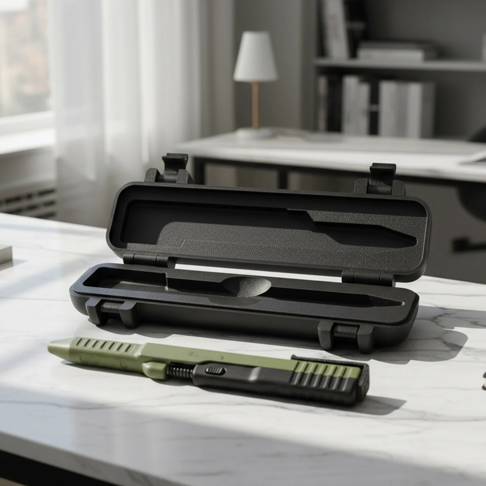 

Тактические ручки-слайды EDC с футляром, креативная новинка, инструмент для письма, многоразовые гладкие чернила, тактическая ручка с 3D принтом, подарок