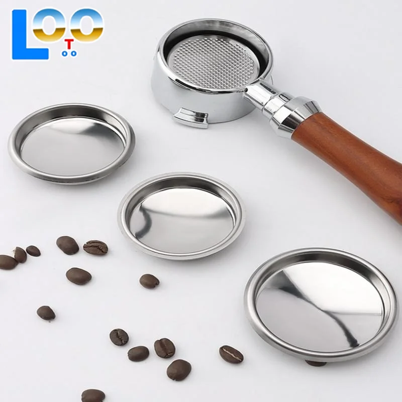 Coffee Blind Filter Bowl 51/54/58mm Stainless Steel Non Pressurized Filter Cup For Backwashing In Semi Automatic Coffee Machine