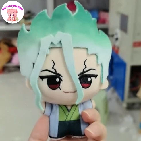 

Ishigami Senkuu Cute Plush Doll Print Body Anime Role Figures Dolls 10CM Bag Charm Pendant Keychain Toy Plushie Mascot Gift