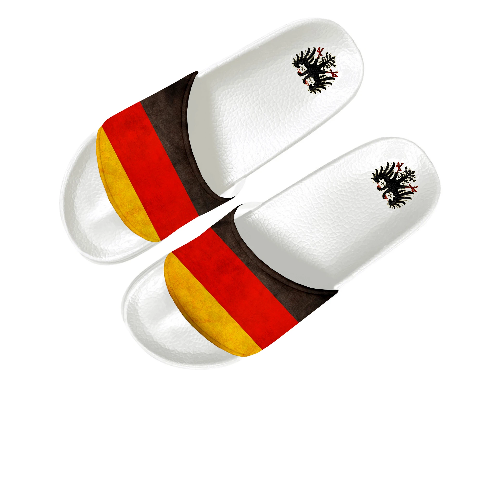 German Flag Slippers Home Water Shoes Men Women Teenagers Children Germany Bathroom Beach Pool Sandals Custom Summer Slipper