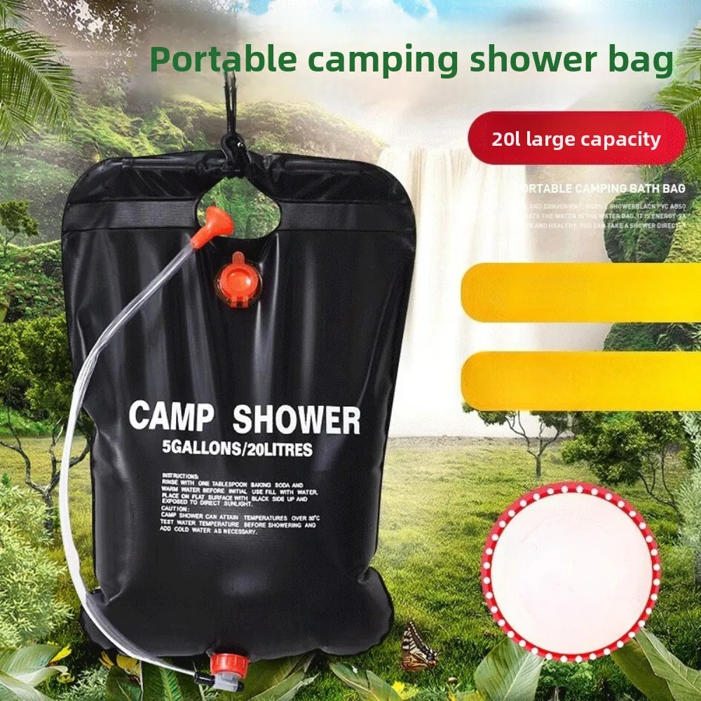 

Принадлежности для кемпинга Сумка для ванны 20л Сумка для ванны на солнечной энергии Душ на открытом воздухе Портативная сумка для воды Товары для кемпинга Простота установки