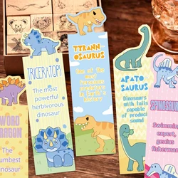 30Pcs Alien Dinosaur Animal Bookmarks Collection Bookmarks with Cute Cartoon Designs DIY Message Tags and Vivid Paper Craft
