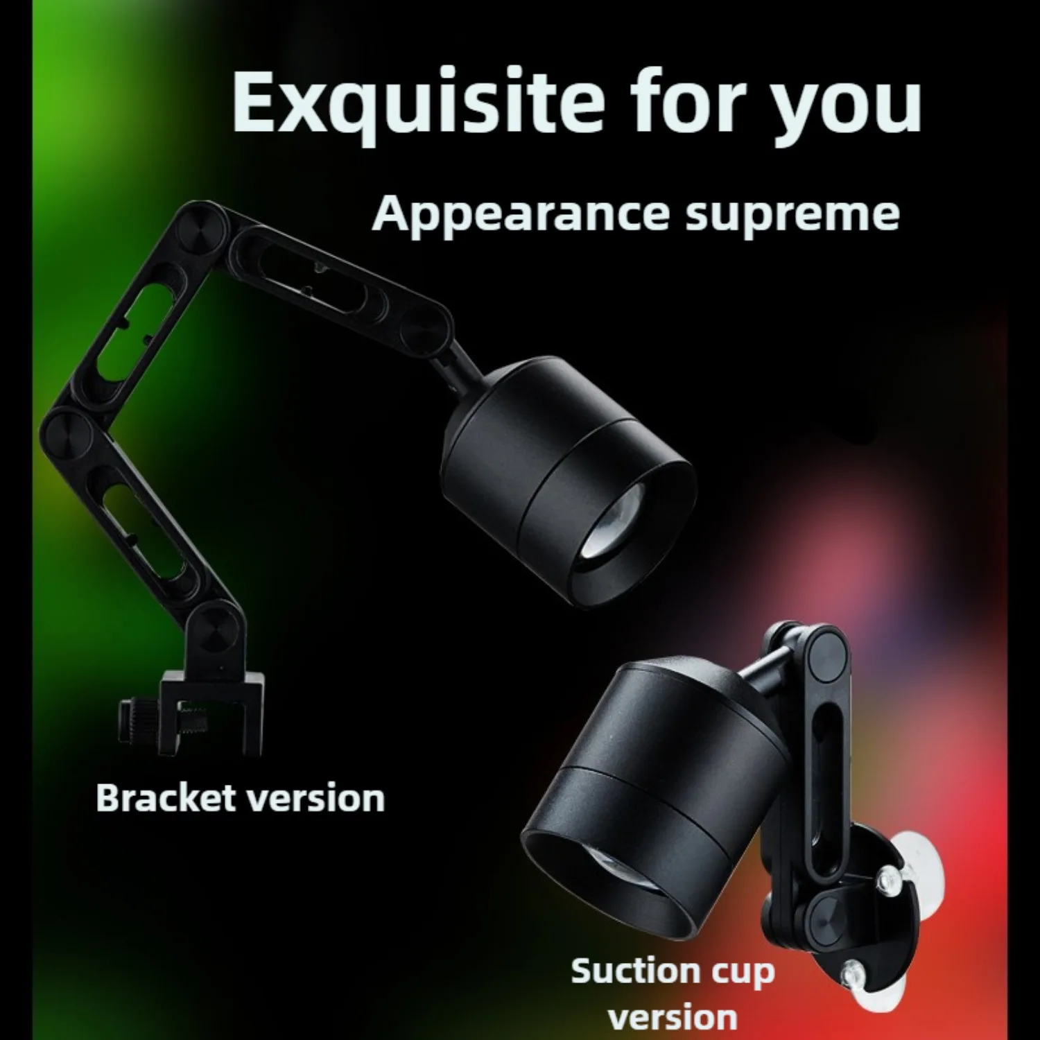 Mini Aquarium Light 8W Fish Tank Spotlight Adjustable Zoom Angle with Timer South American StreamTank Sunrise Sunset 2800K-800K