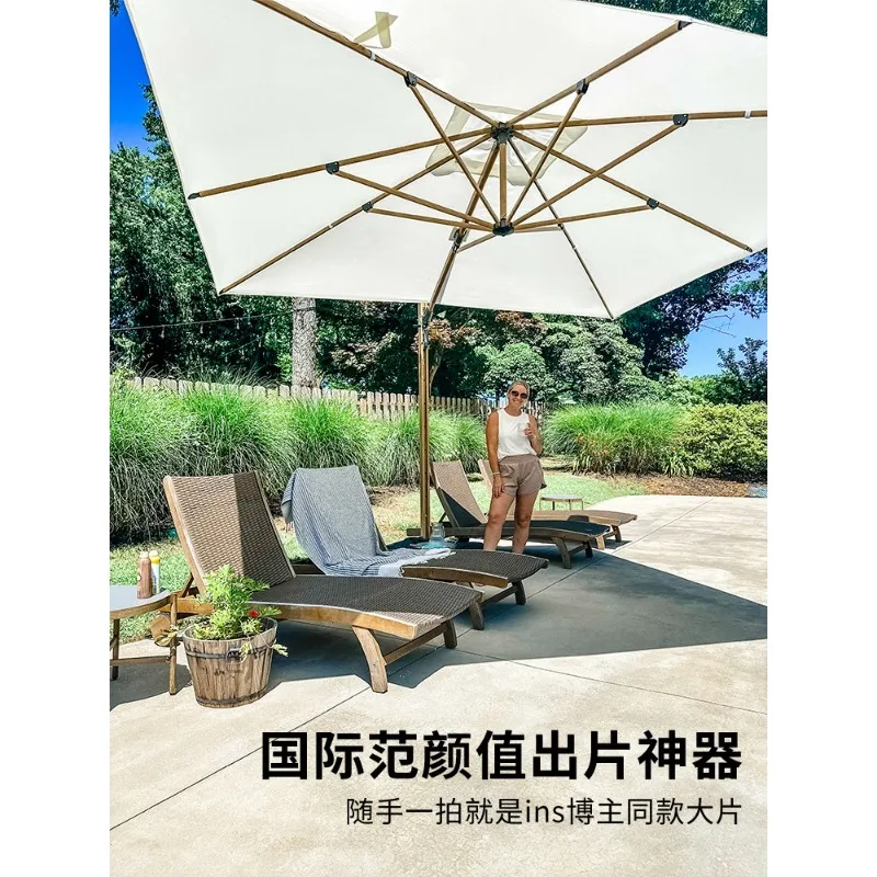 

Parasol Court Roman Terrace Garden Villa Outdoor Sun Large Outdoor