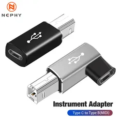 USB Type C Female to USB B Male Adapter for Scanner Printer Converter USB C Data Transfer Adapter for MIDI Controller Keyboard