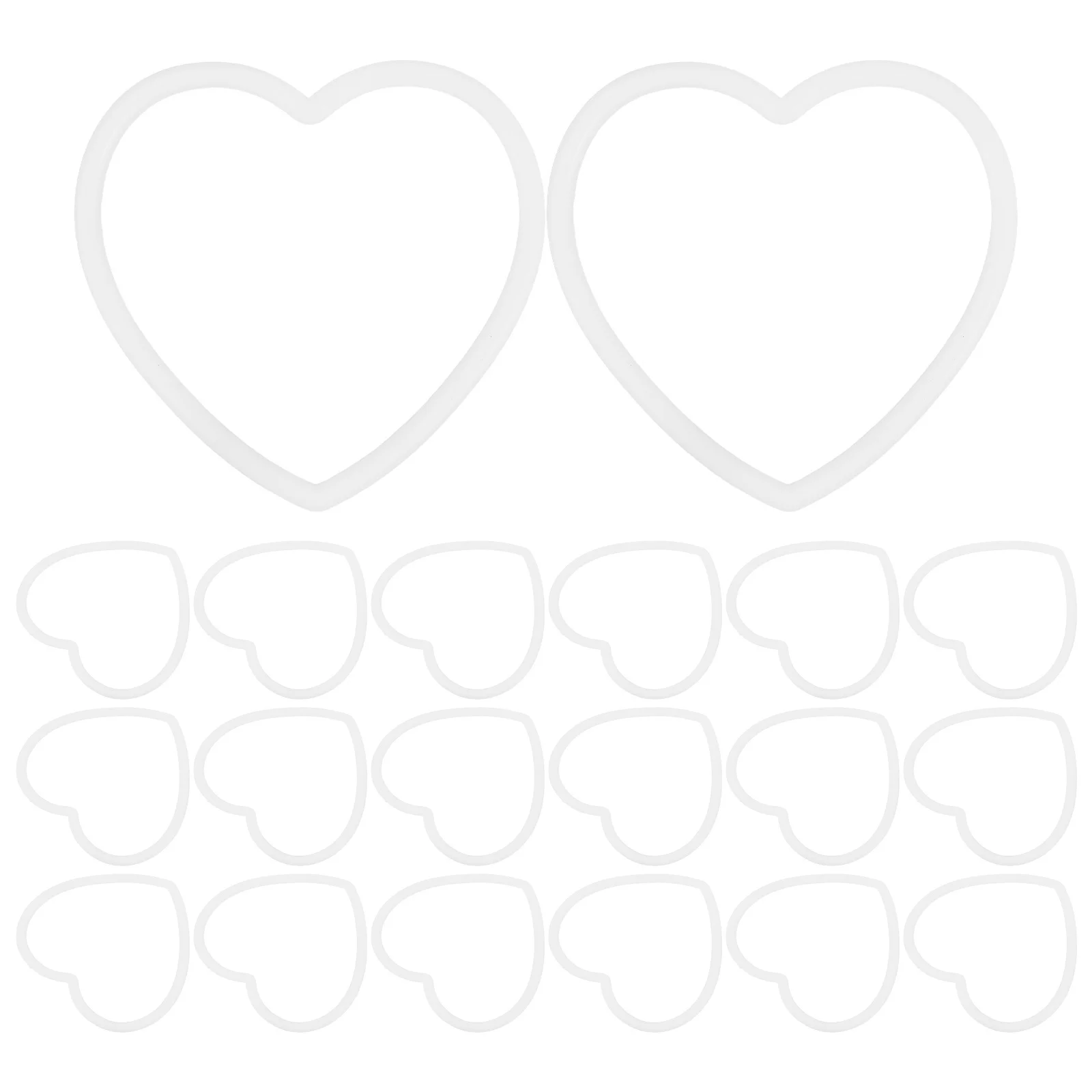 

30Pcs White Craft Rings Plastic Hoops for Dream Catchers Macrame Projects Decorative Wreaths Dream Catcher Rings for Crafts