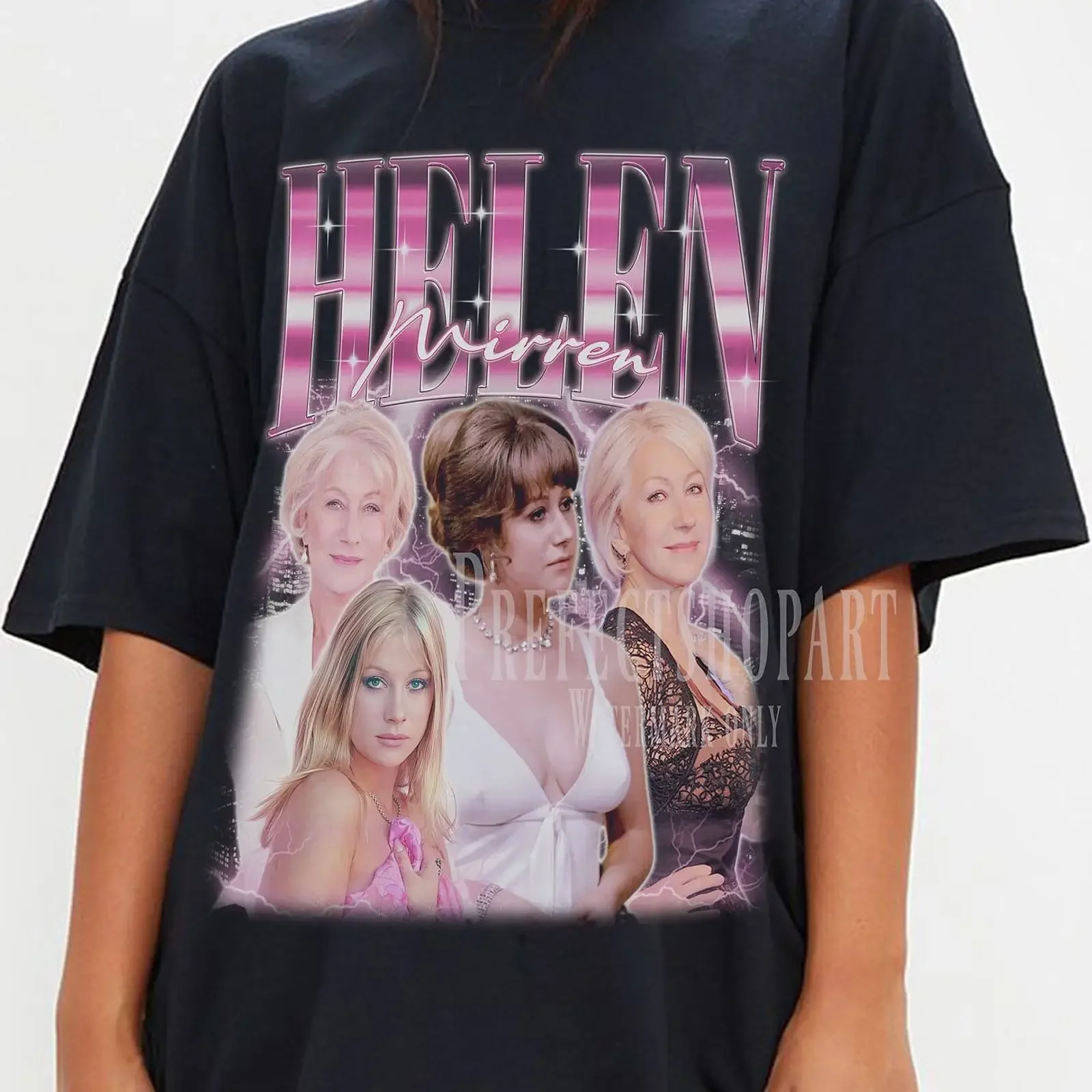 HELEN MIRREN Vintage T Shirt Fan Homage Retro 90s Merch vintage Washed Top For Everyday Wear streetwear Slightly Soft Versatile