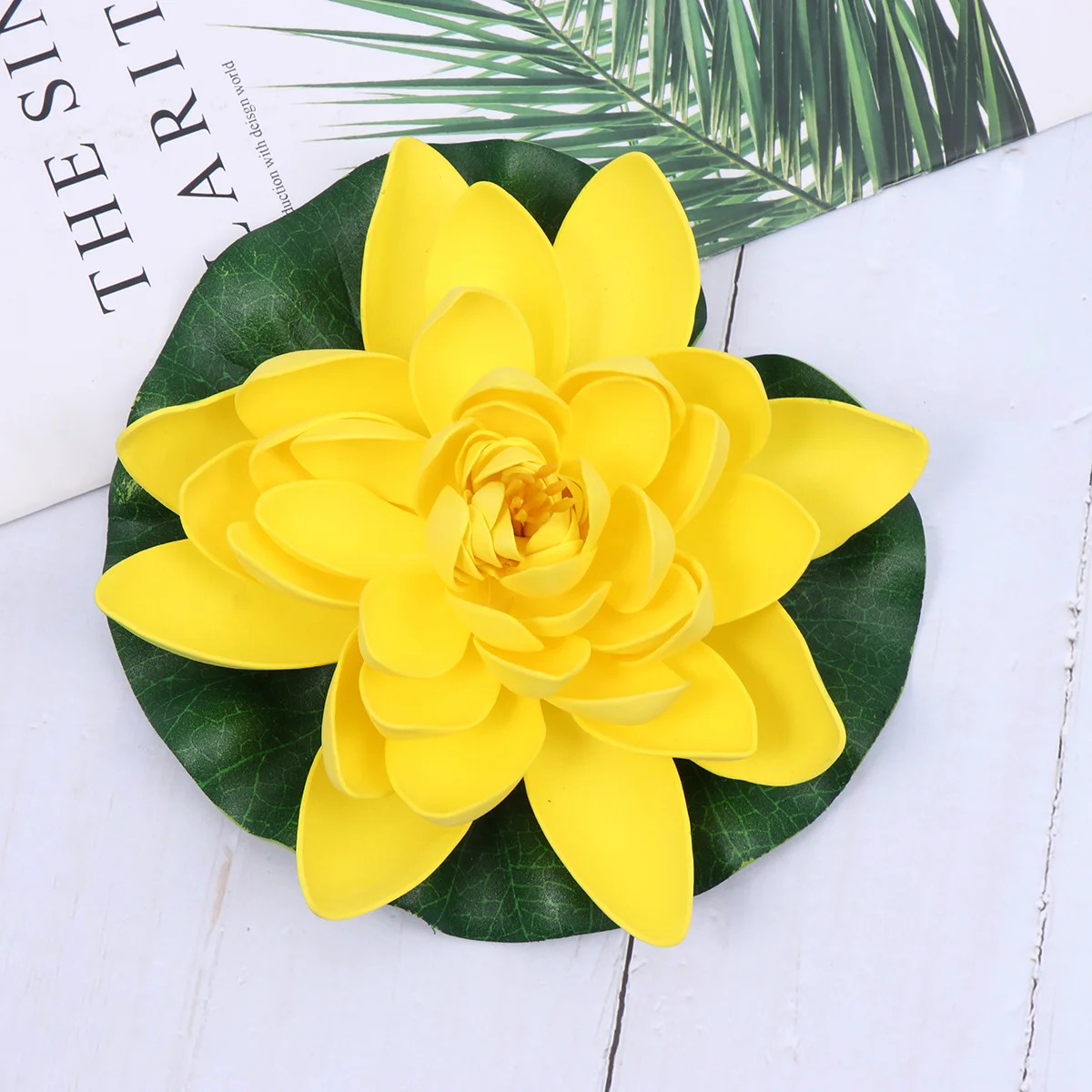 

1Pcs Artificial Lotus Flower 28cm Simulation Floating Water Decor Home Garden Patio Use Artificial Water Lily