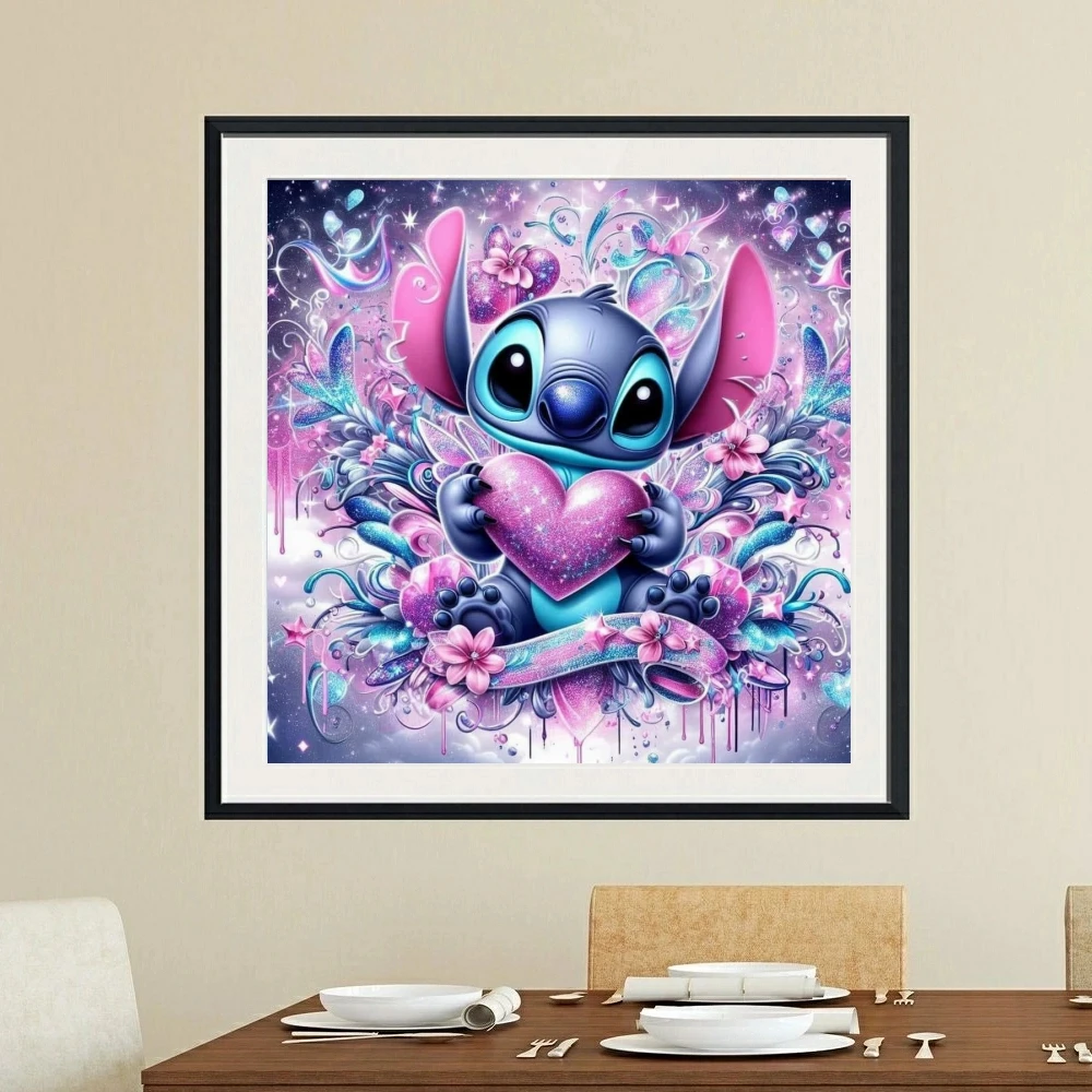 Disney DIY Diamond Painting Lilo & Stitch Diamond Embroidery 5D Full Drill Cartoon Mosaic Picture Home Decor Children\'s Gifts