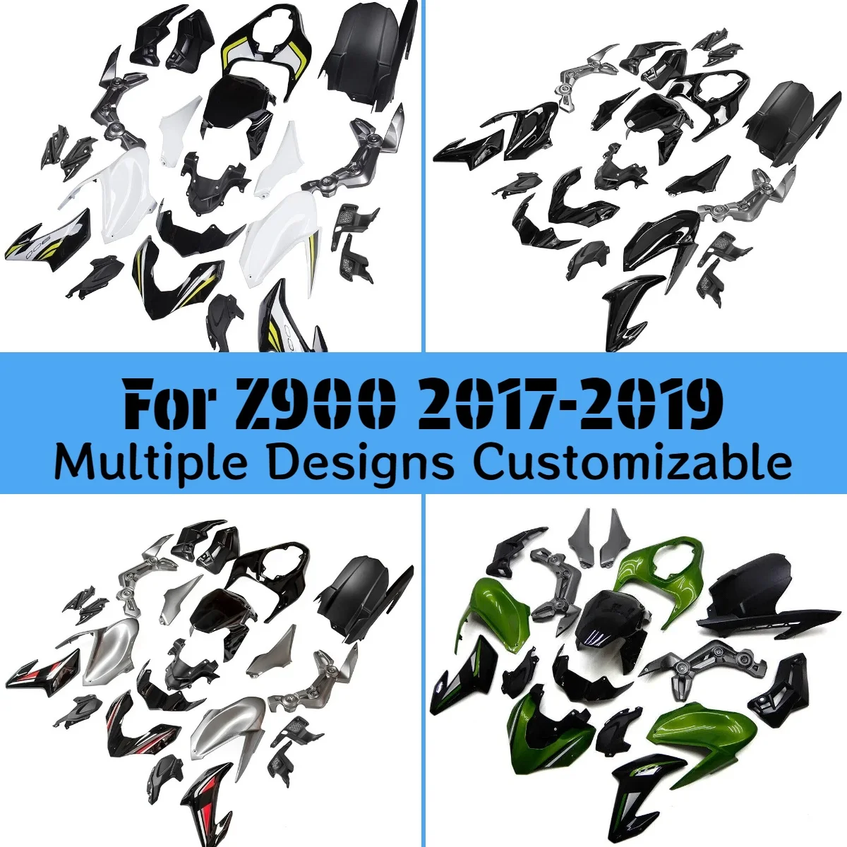 

Full Fairing Set Z900 2017 2018 2019 Injection Motorcycle Customized Fairings Kit for Kawasaki Z 900 17 18 19